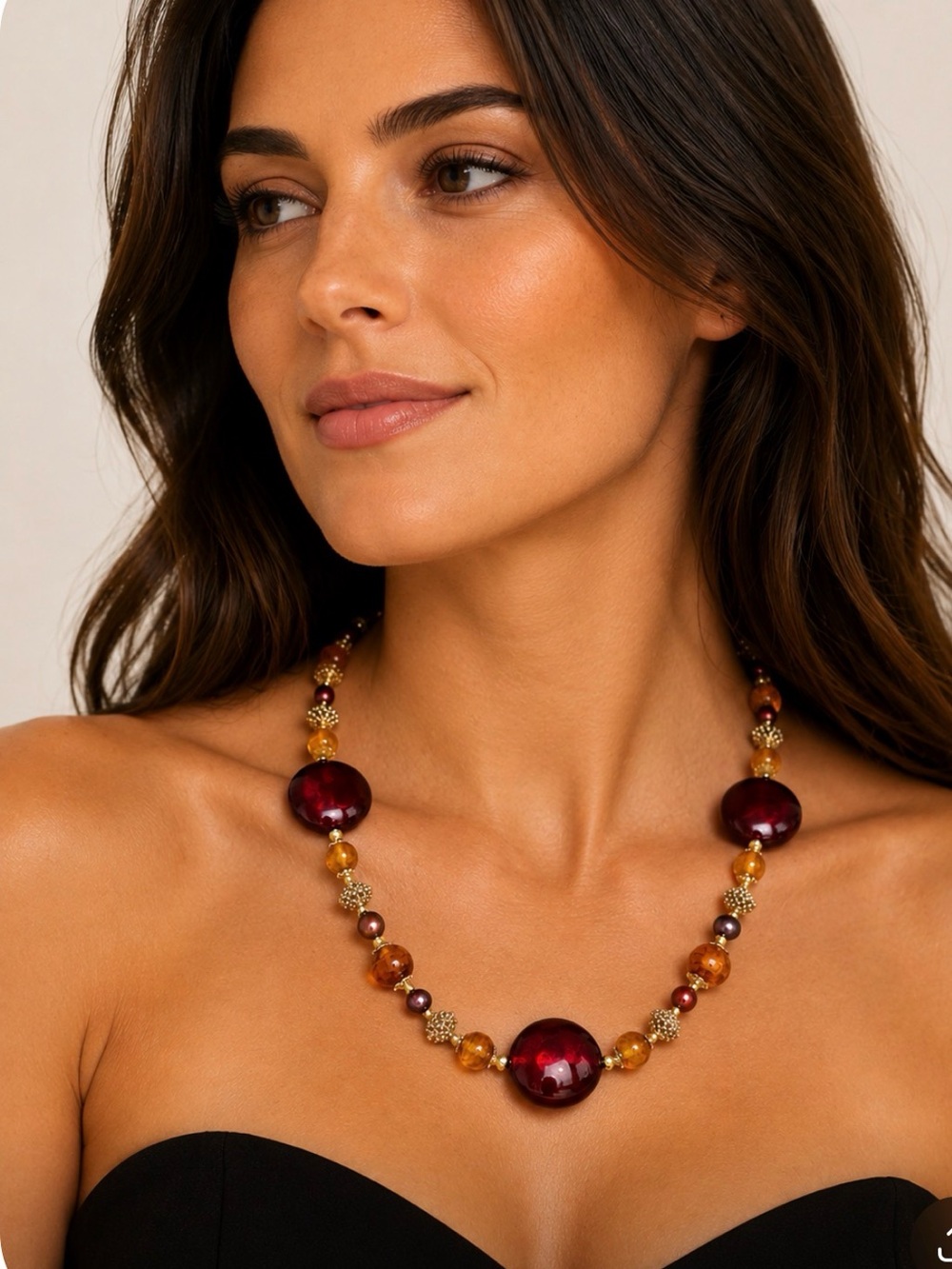 ARTISAN Vintage Murano Glass, Vintage Czech Glass & Freshwater Pearl Necklace